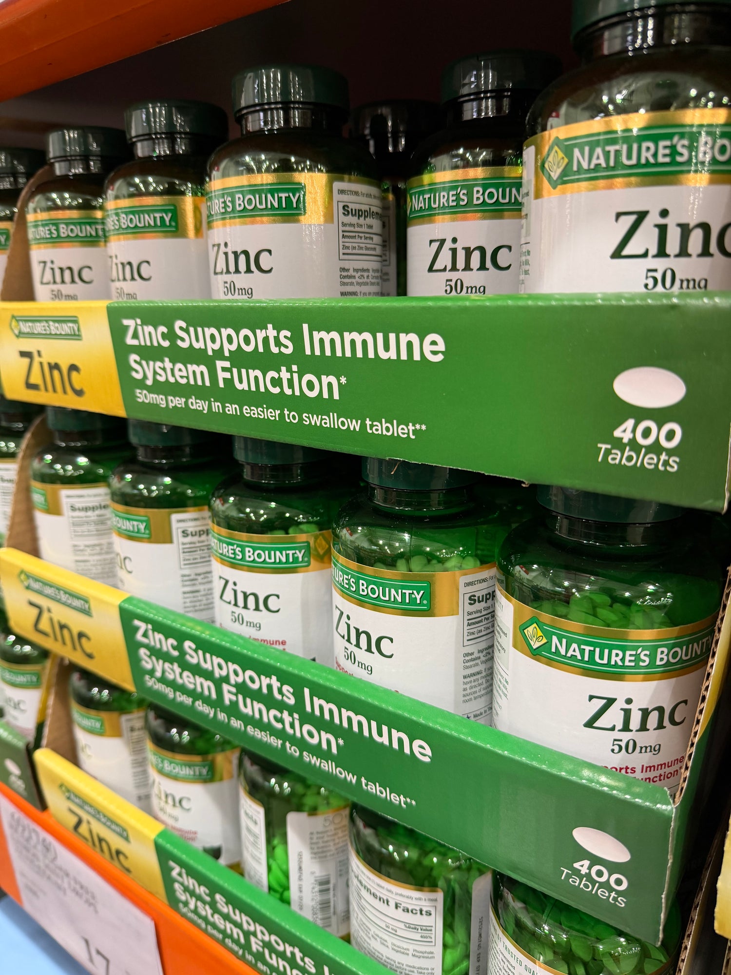 Costco Nature Bounty Zinc 鋅 50mg - 400顆