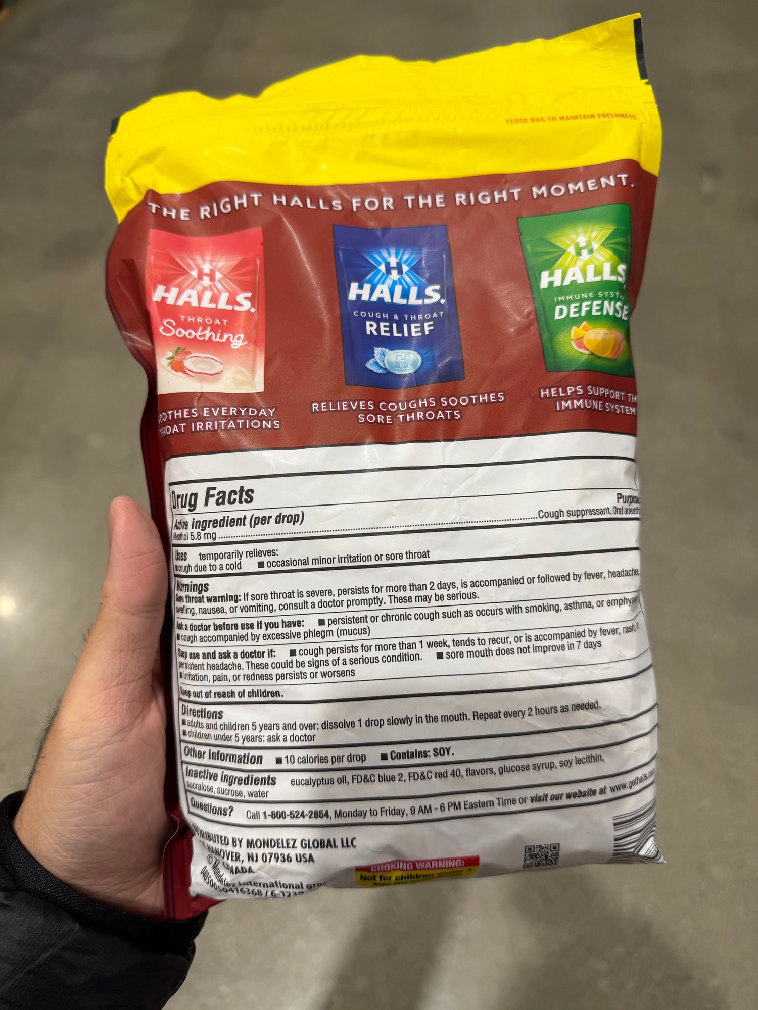 Costco Halls 喉糖 櫻桃口味 200顆