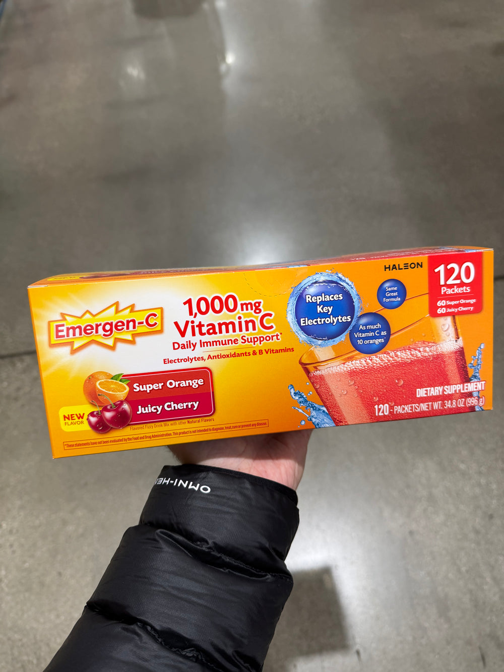 Costco Emergen-C 1000mg 維他命c發泡粉 - 120包