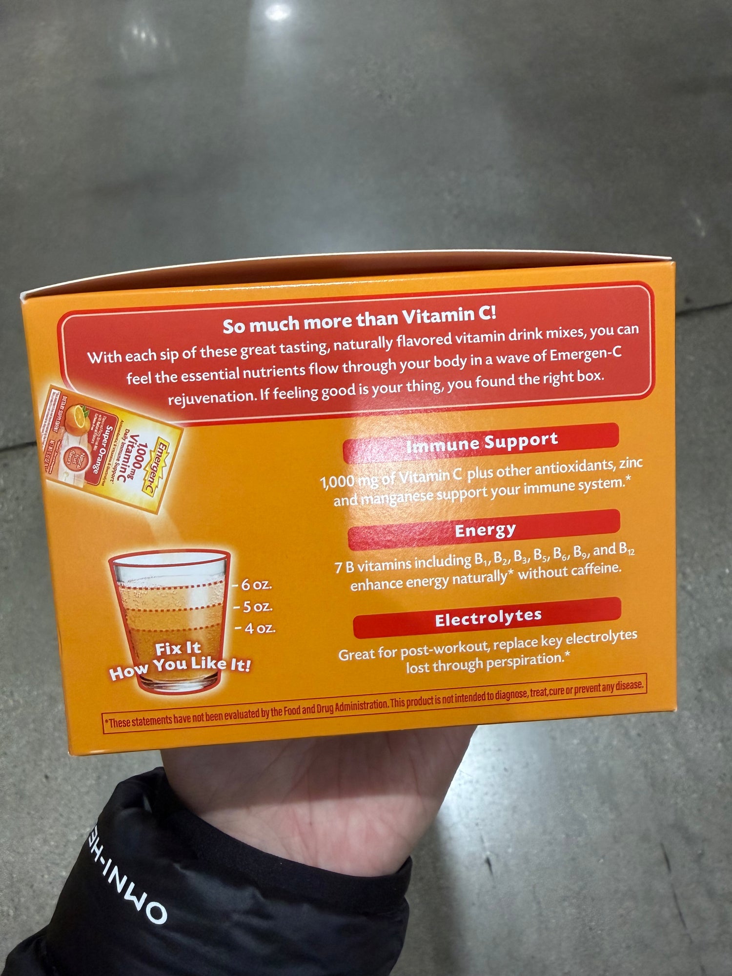 Costco Emergen-C 1000mg 維他命c發泡粉 120包