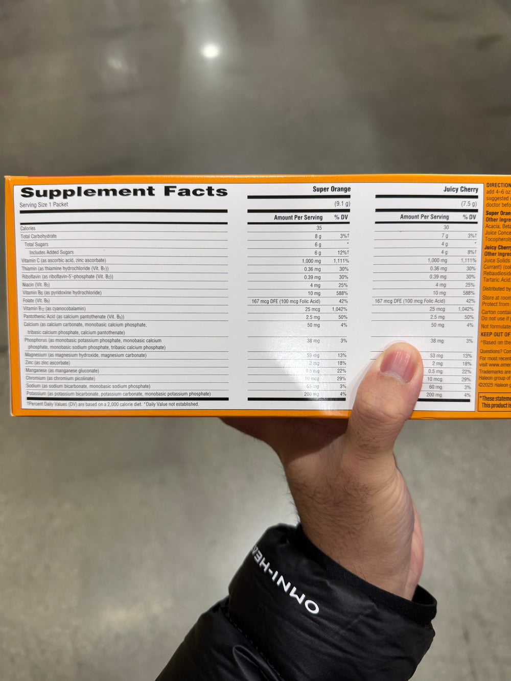 Costco Emergen-C 1000mg 維他命c發泡粉 - 120包