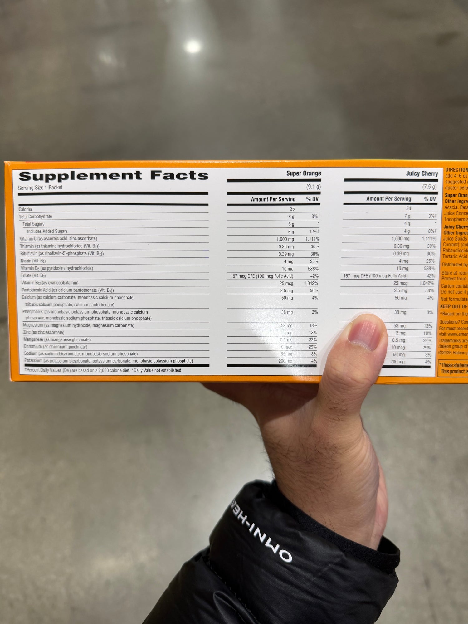 Costco Emergen-C 1000mg 維他命c發泡粉 120包
