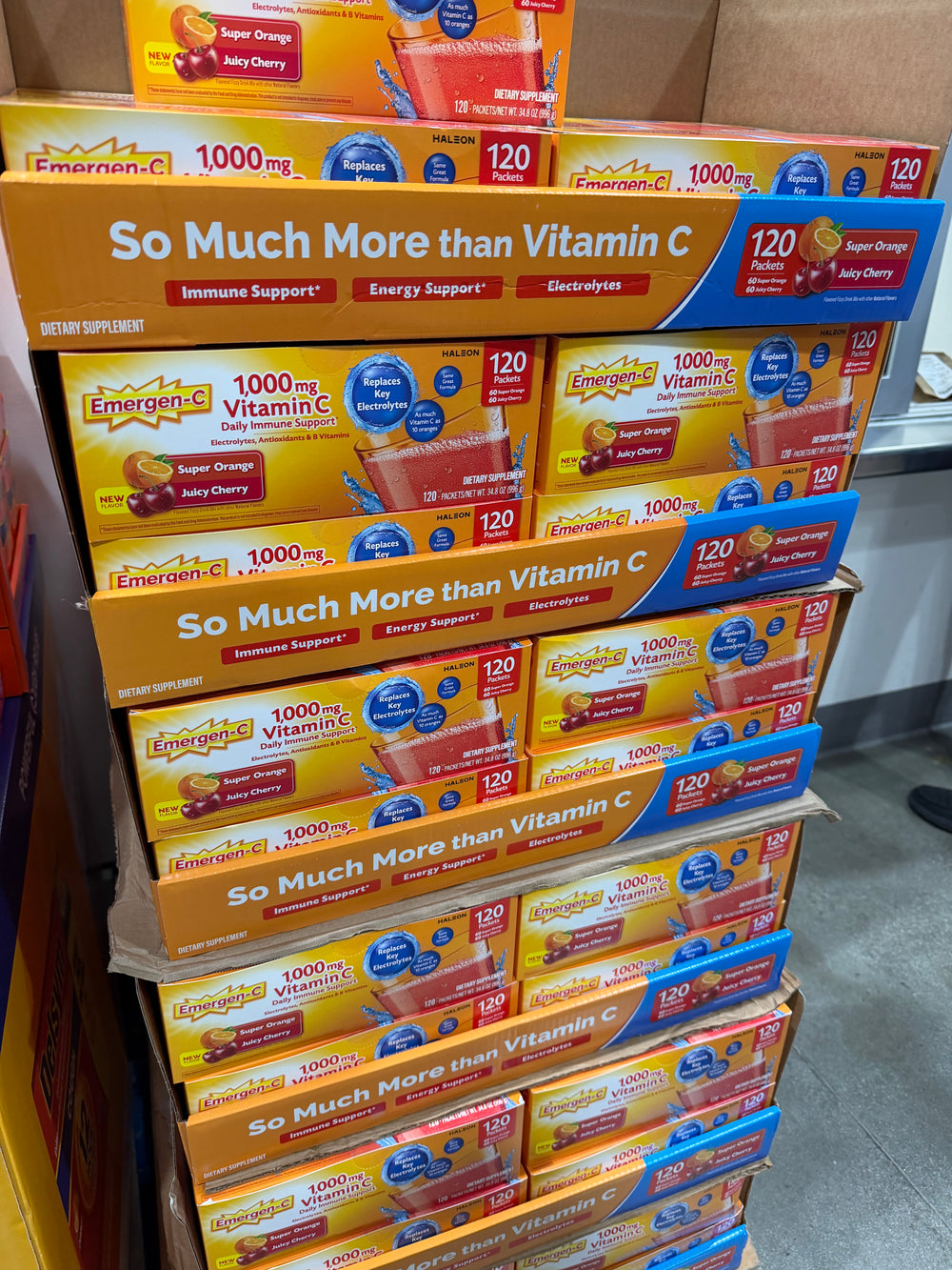 Costco Emergen-C 1000mg 維他命c發泡粉 - 120包