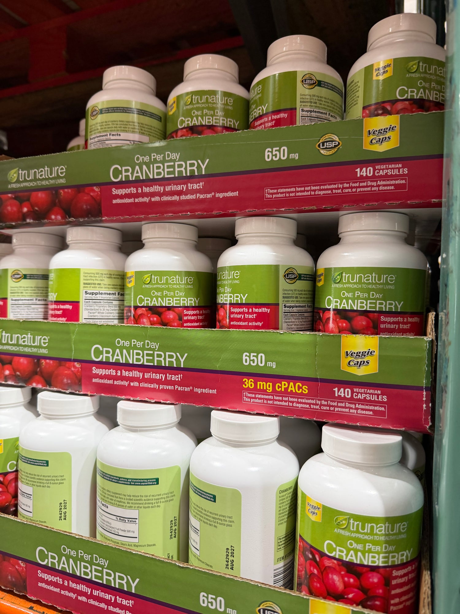 Costco truenature 蔓越莓錠 140顆