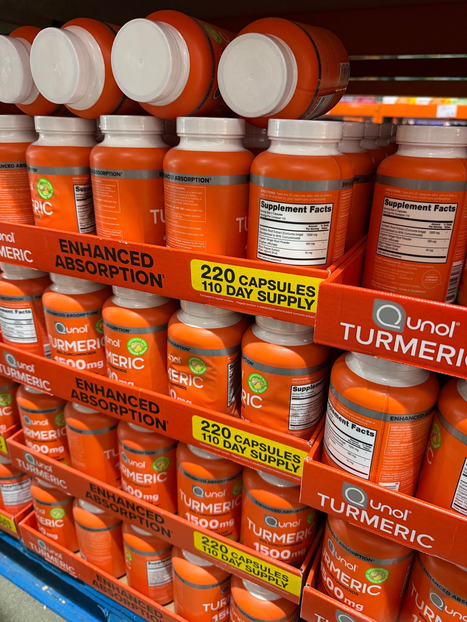 Costco Qunol 薑黃膠囊 1500mg - 220顆