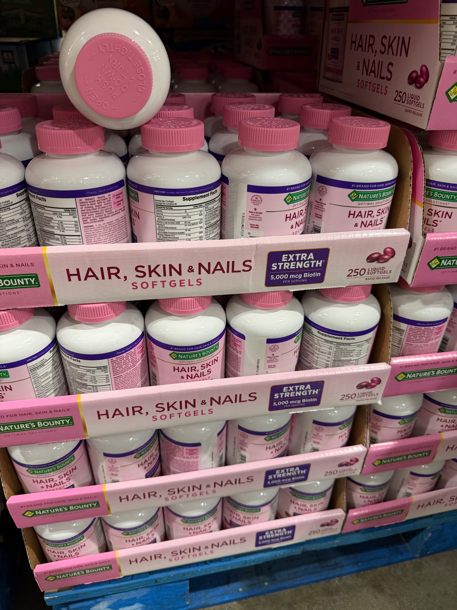 Costco Natures bounty 美麗膠囊 biotin 250顆