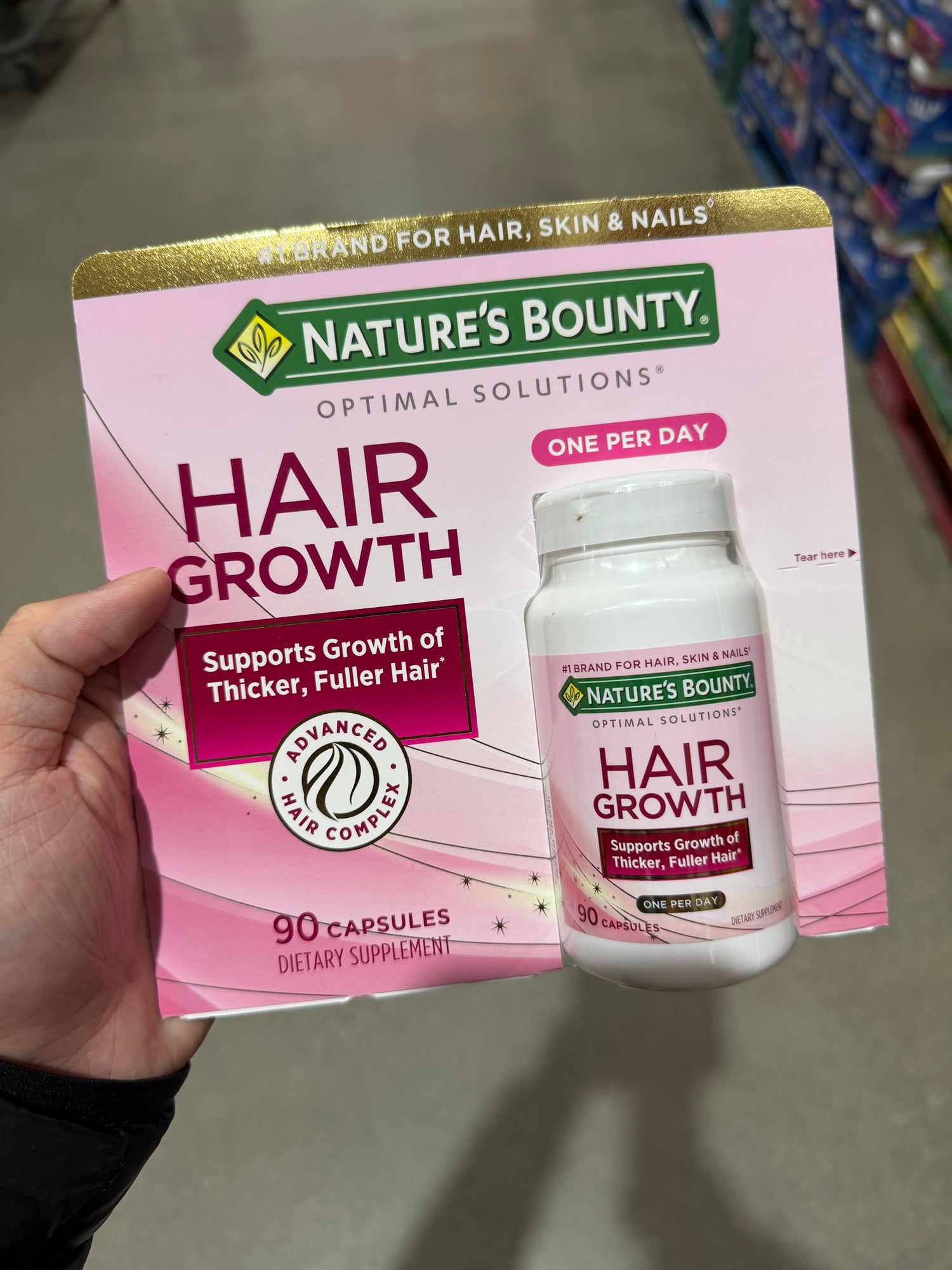 Costco Natures Bounty 長頭髮膠囊 - 90顆