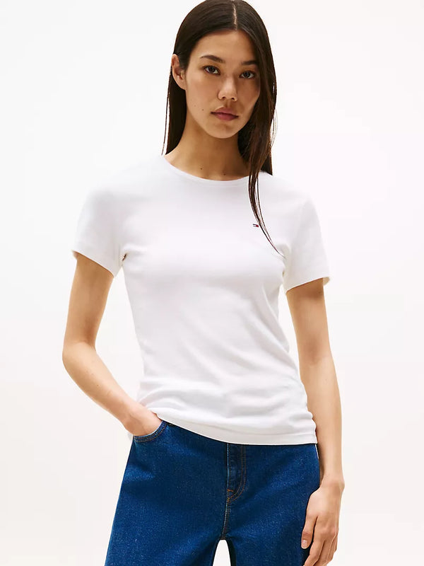Tommy 女生 圓領 小logo短T