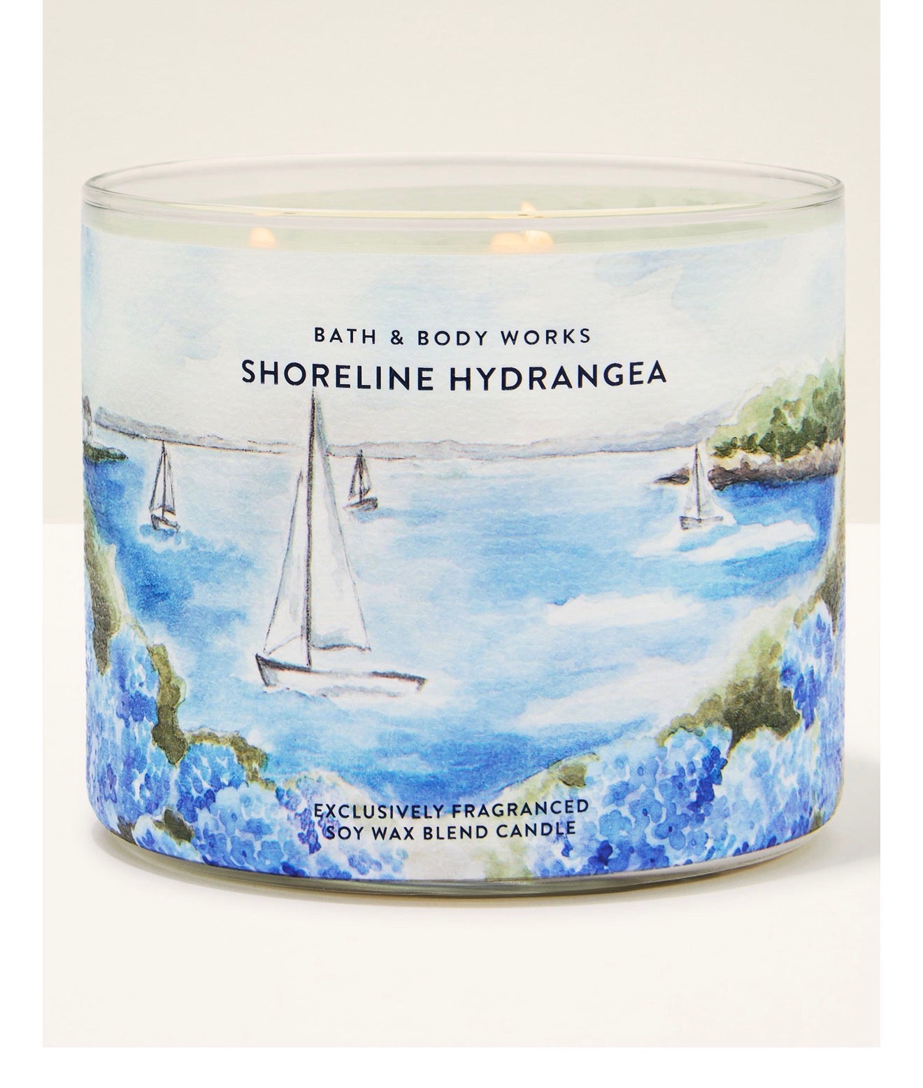 BBW 三蕊蠟燭 海岸繡球花 - Shoreline Hydrangea