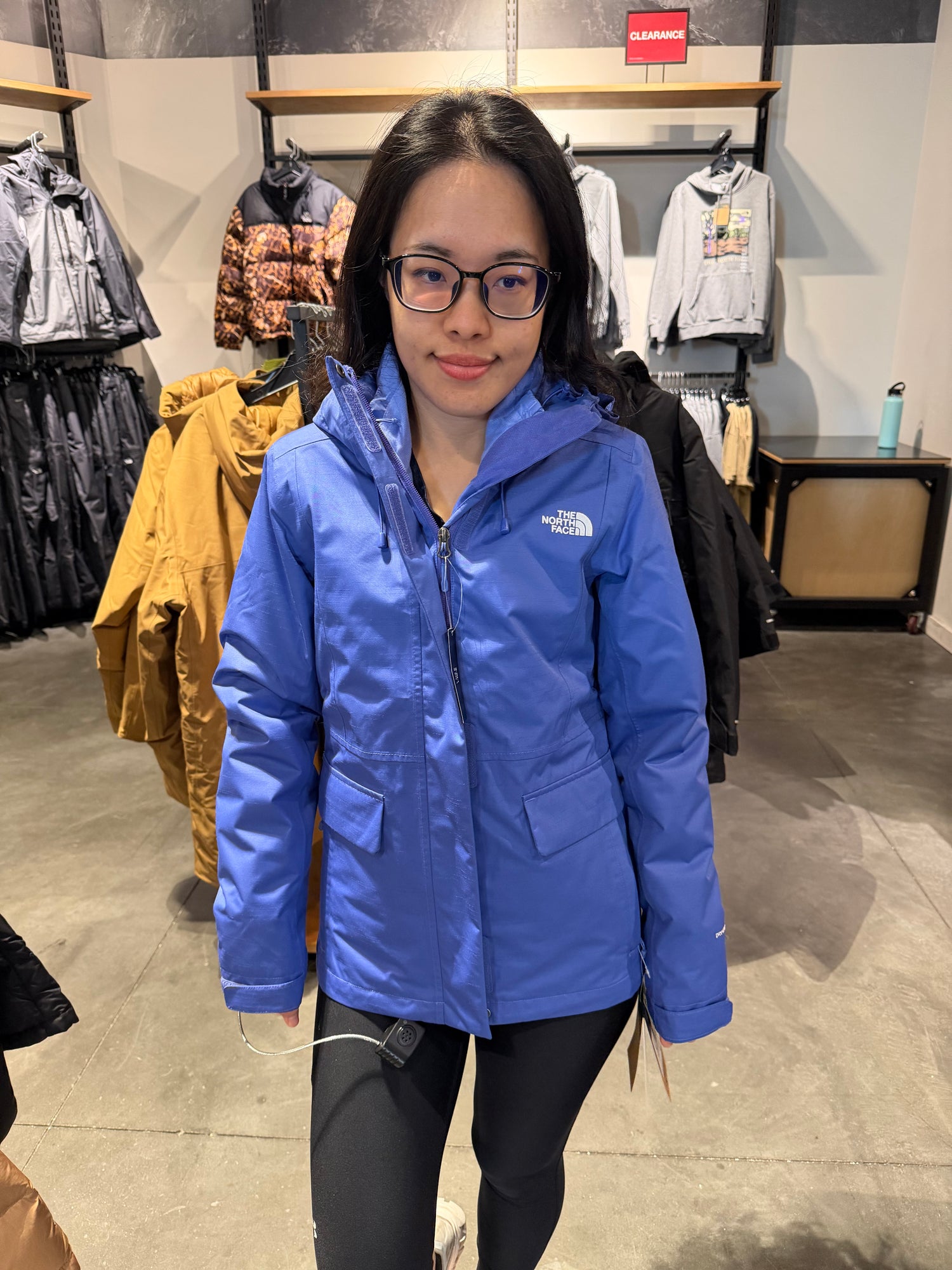 北臉 女生 Monarch三合一[內裡科技羽絨] 藍紫