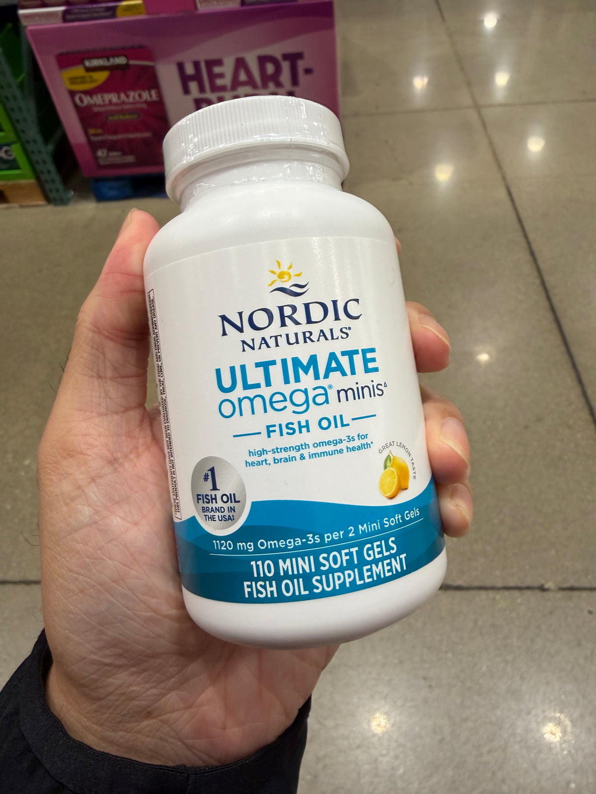 Costco Nordic 魚油 - 110迷你軟膠囊