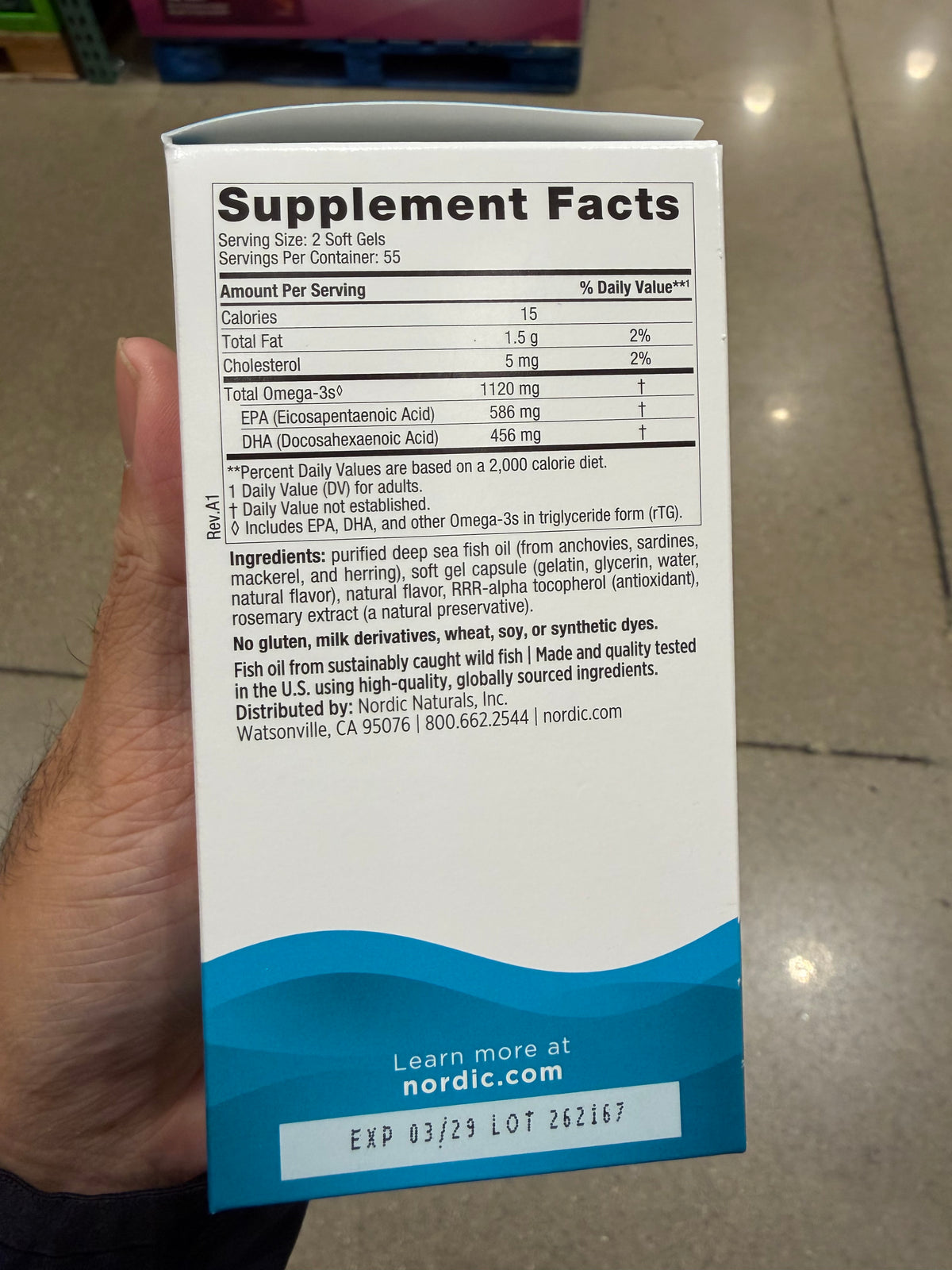 Costco Nordic 魚油 - 110迷你軟膠囊