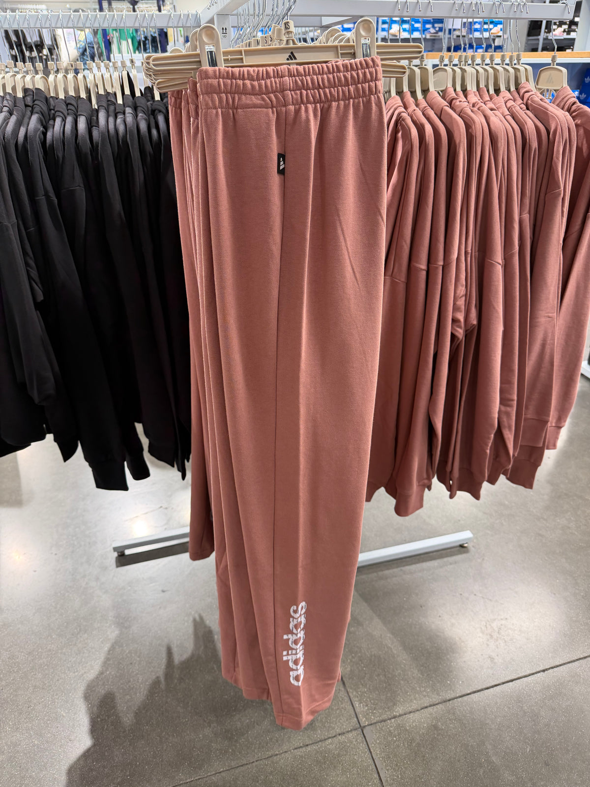 Adidas 女生 薄棉褲 玫瑰 L