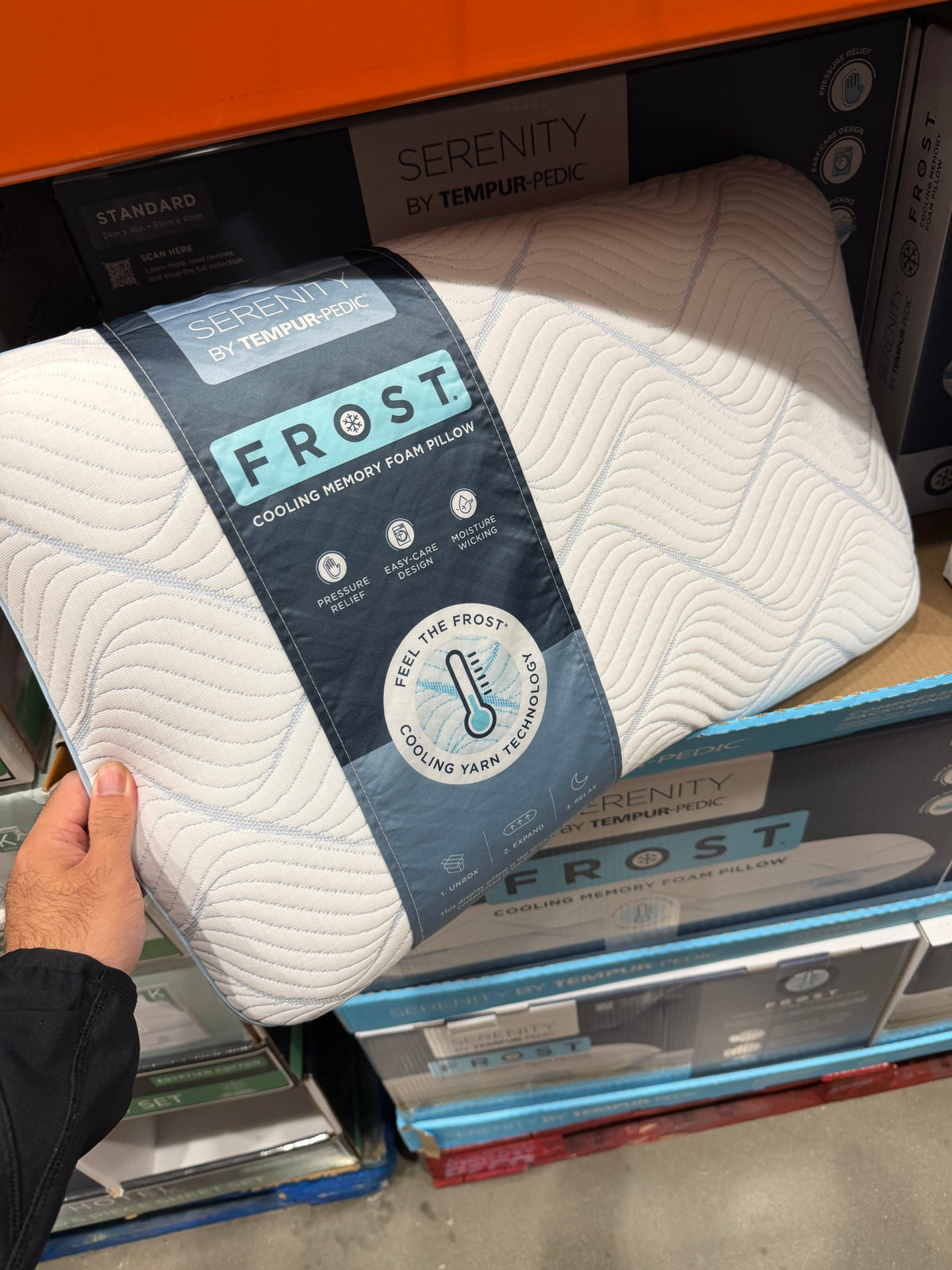 Costco 丹普 Serenity 雪花記憶枕頭