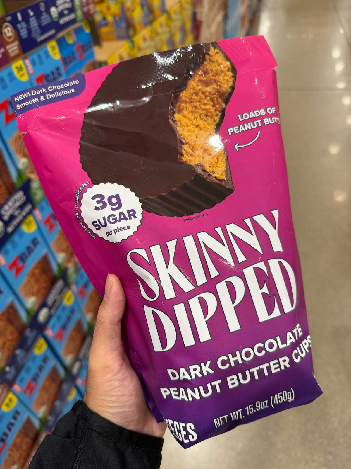 Costco Skinny Dipped 黑巧花生杯 450g