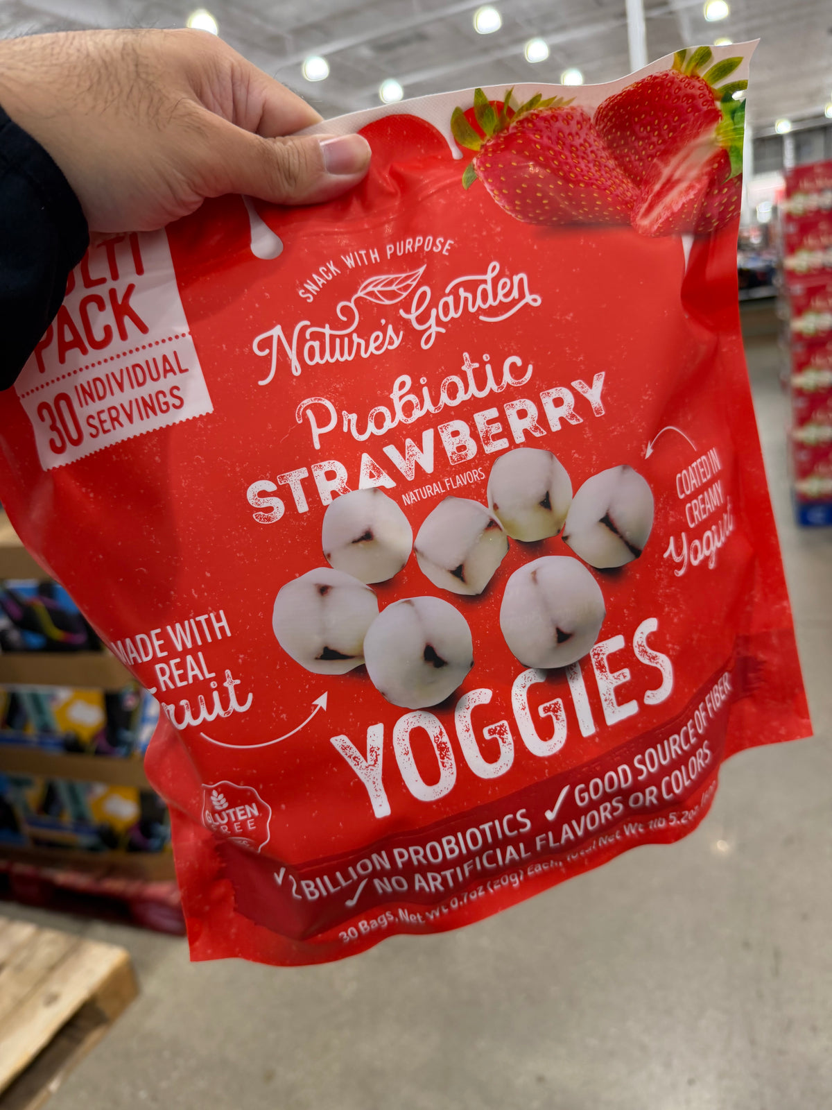 Costco Nature Garden 草莓裹優格 - 30小包(600g)