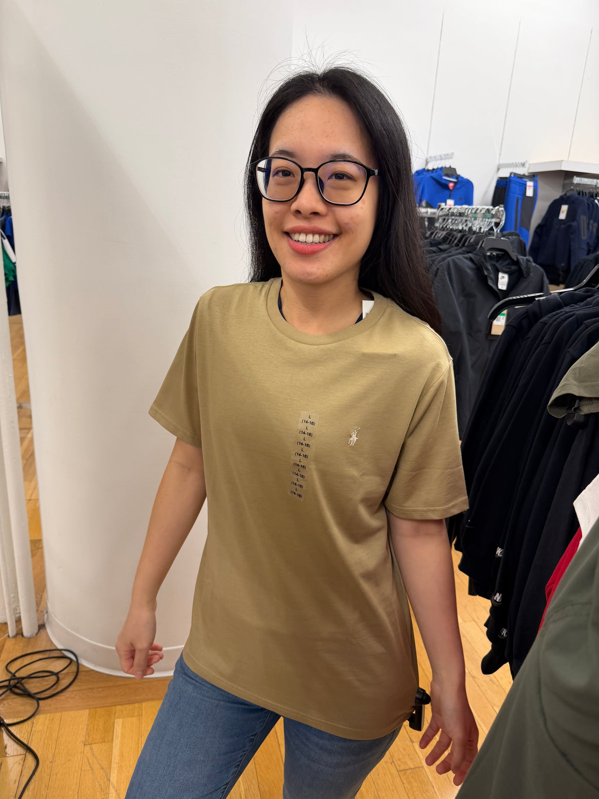 RL 青年款 小馬短T - 奶茶