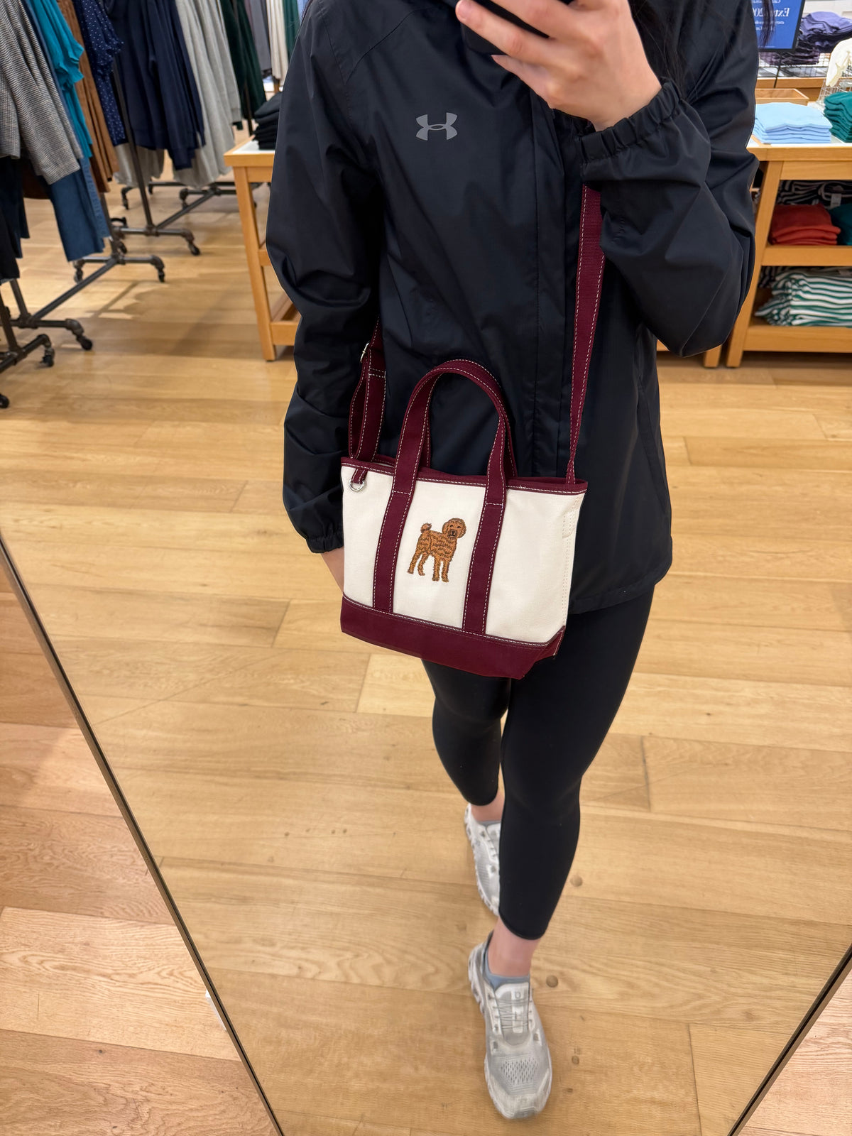 J Crew 刺繡狗狗托特包 - 貴賓