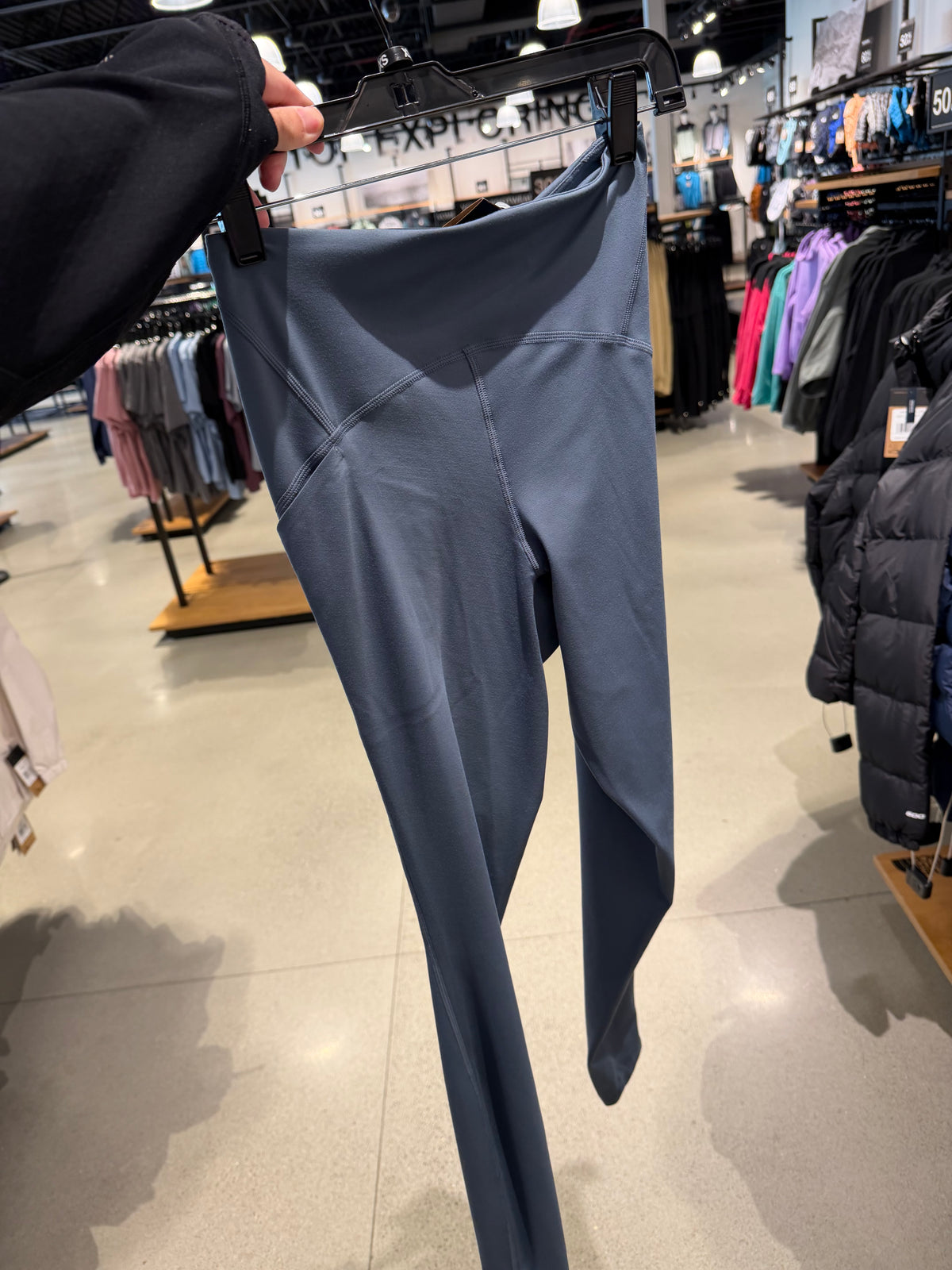 北臉專櫃 Jaida 口袋Legging - 暴風藍