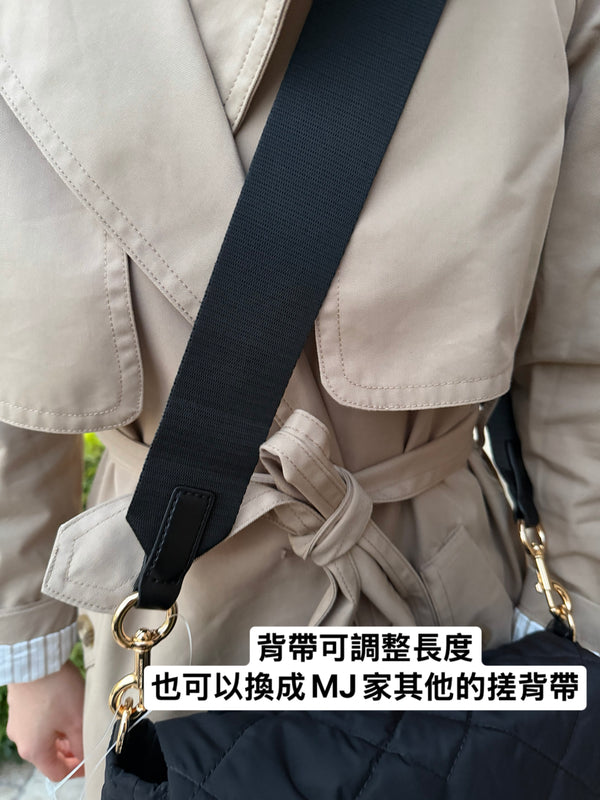 MJ outlet 菱格郵差包 黑色