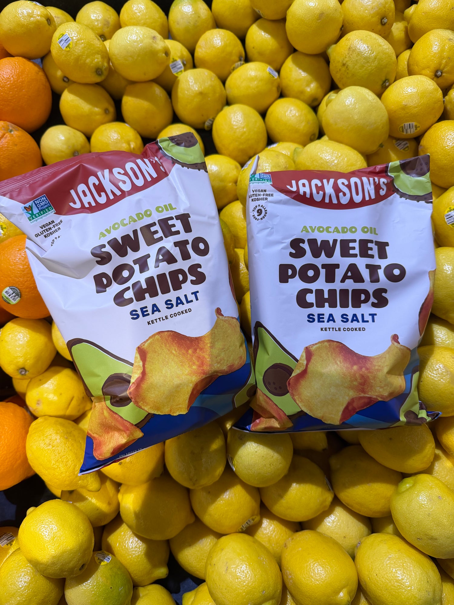 Jackson's 酪梨油地瓜波浪片 142g 兩入組