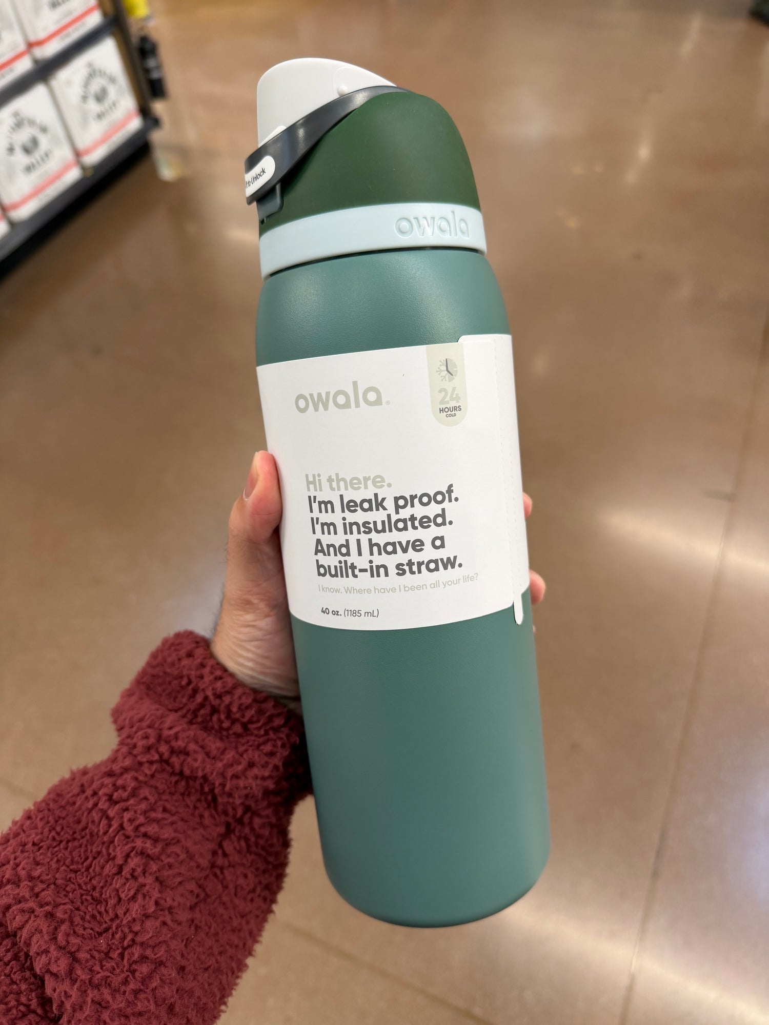 Owala 經典輕鬆喝 鼠尾草綠 1185ml