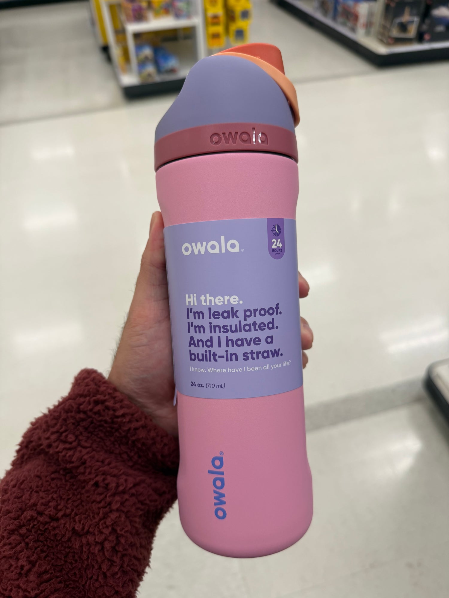 Owala 經典輕鬆喝  粉紫 - Kick Flip