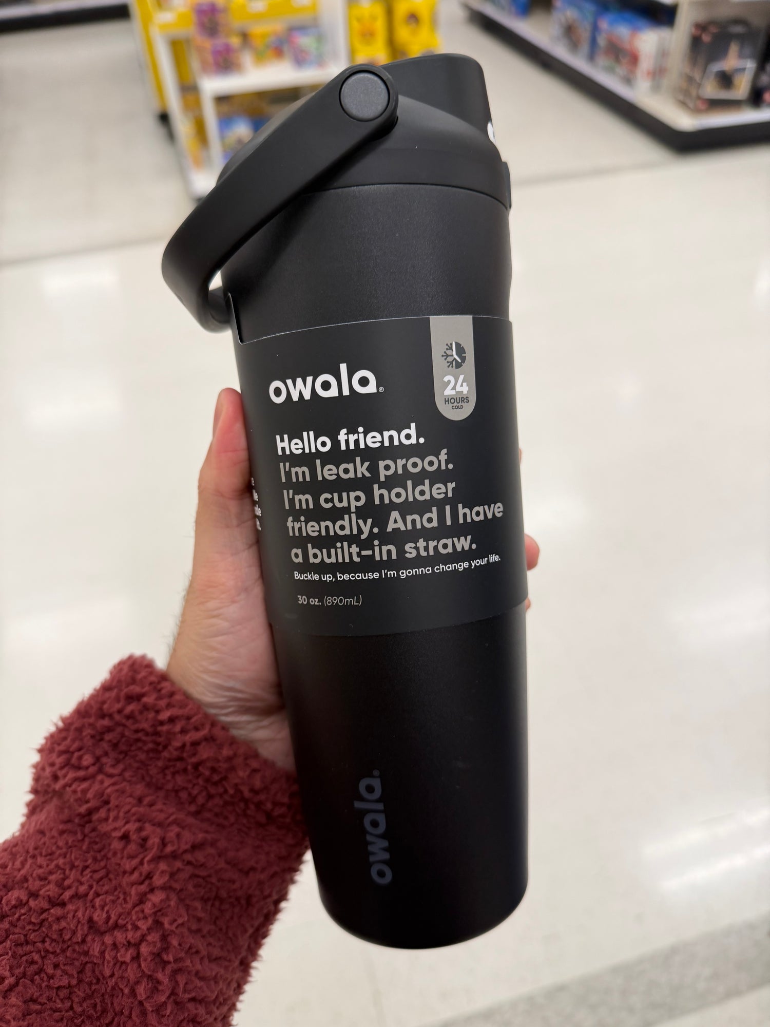 Owala 經典輕鬆喝  黑色 - Very Very Dark