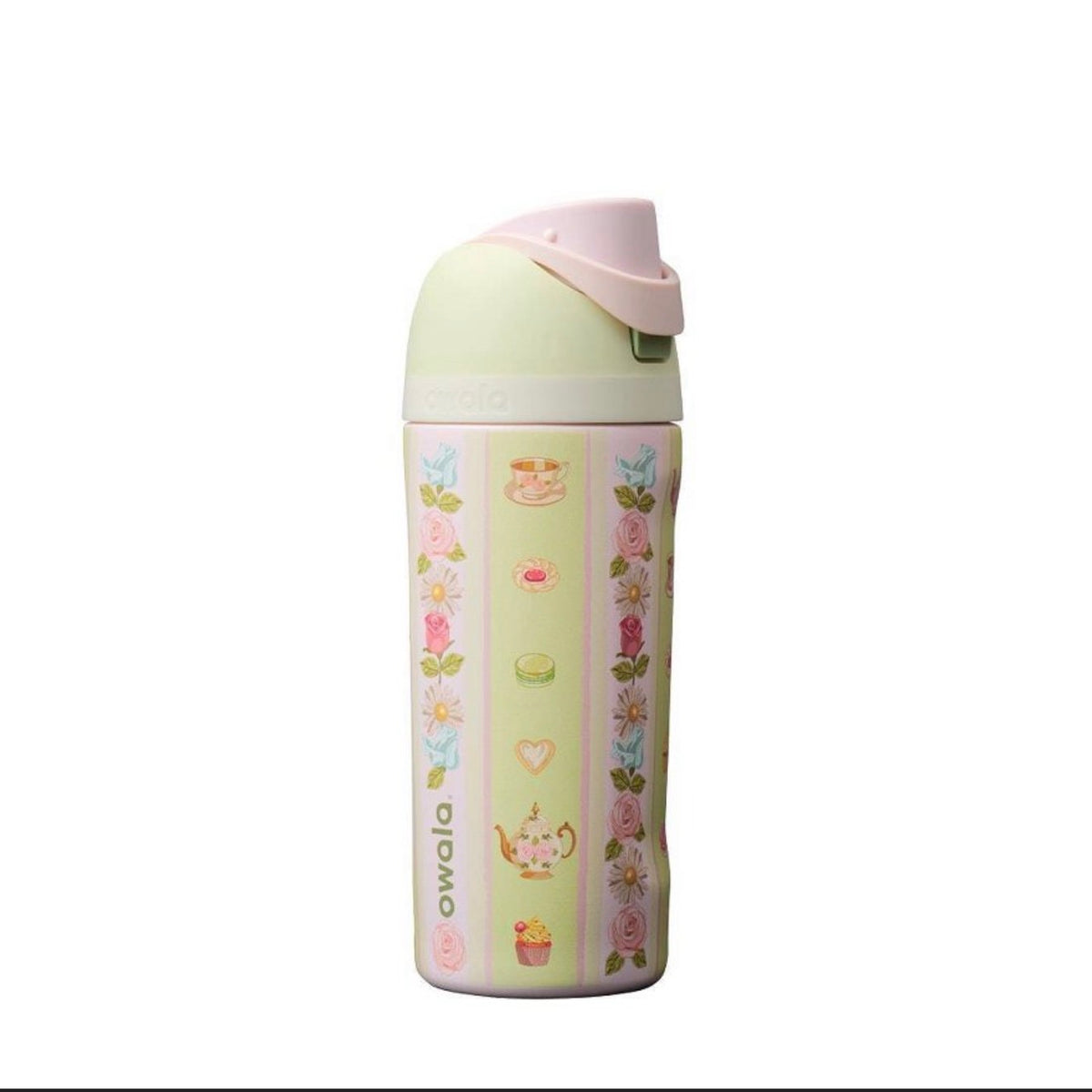 Owala 經典吸管不銹鋼水壺 - 花花咖啡 - Pretty Polite - 16oz