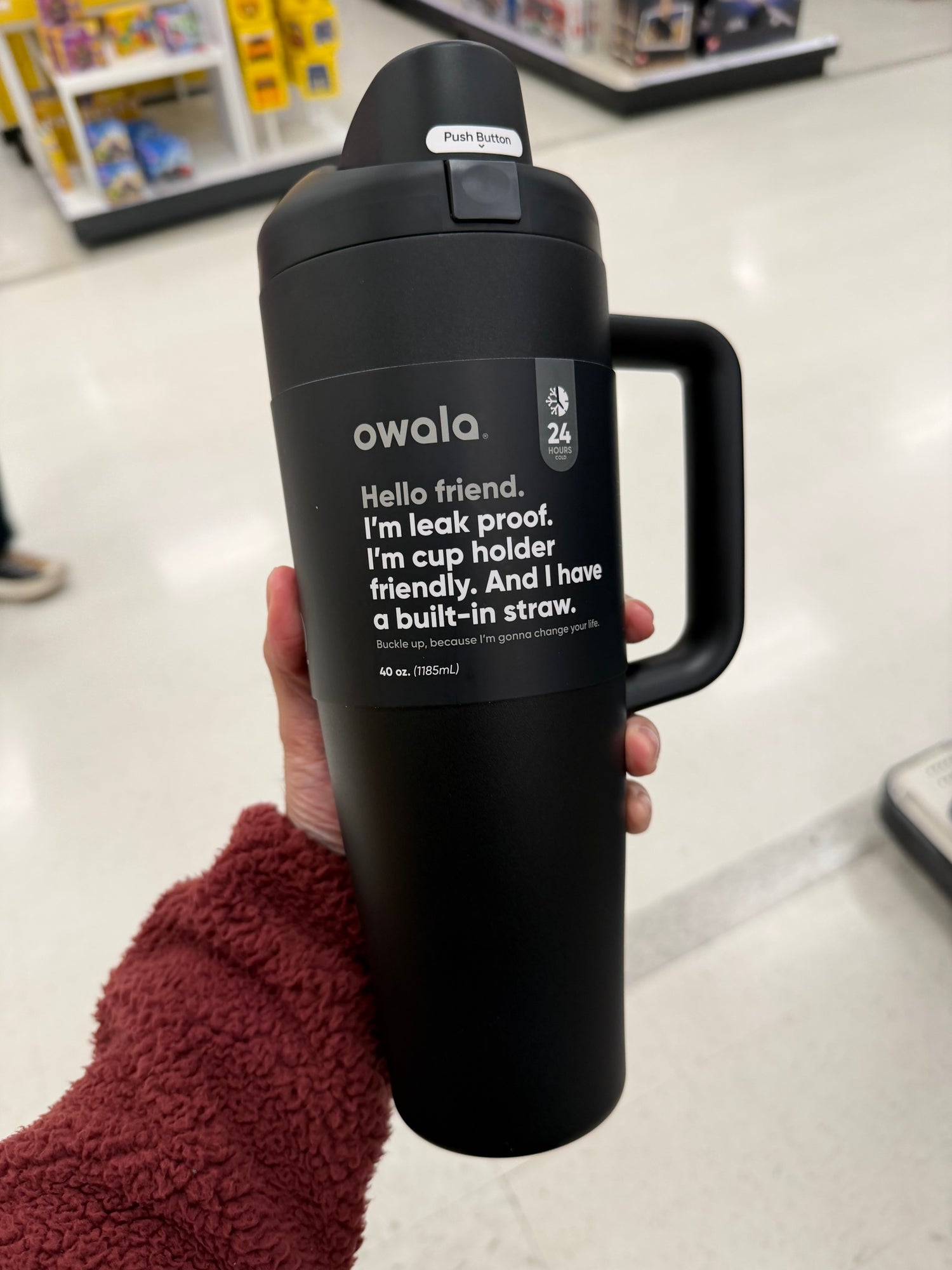 Owala 經典輕鬆喝  黑色 - Very Very Dark