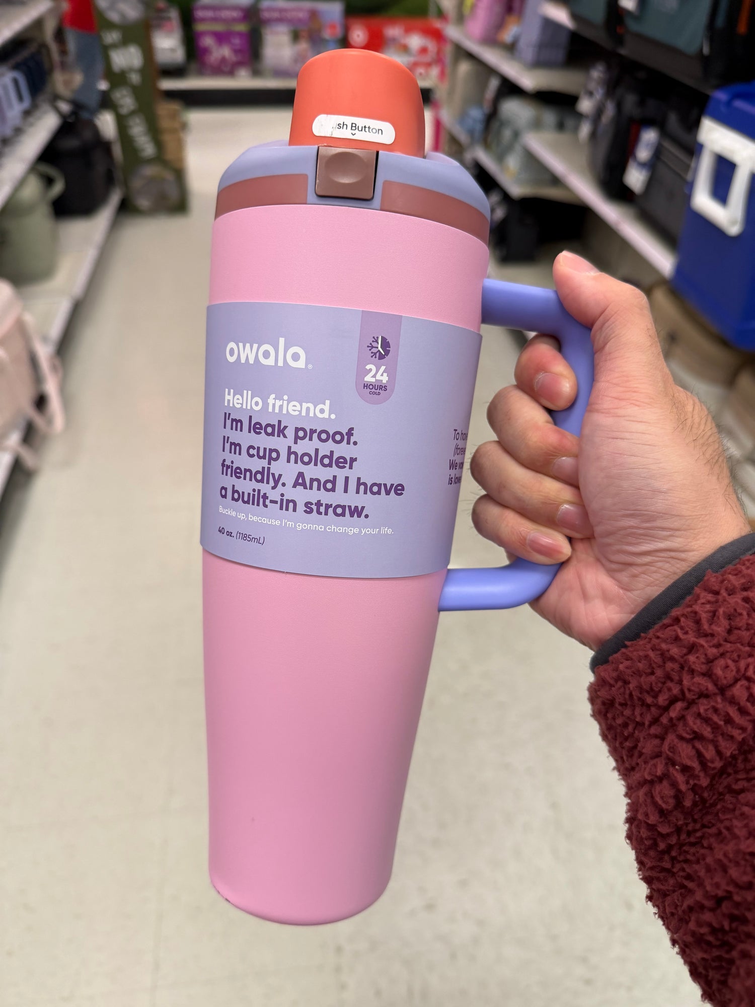 Owala 經典輕鬆喝  粉紫 - Kick Flip