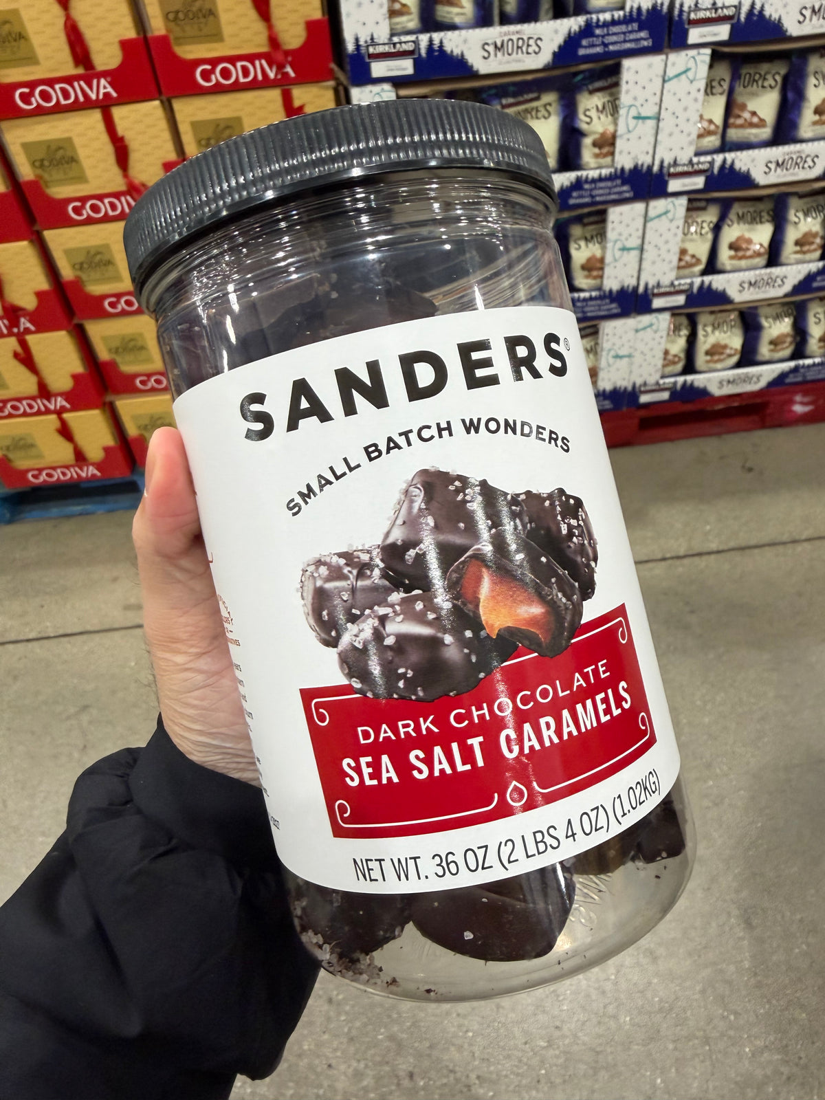 Costco Sanders 海鹽焦糖黑巧克力 - 1.02kg