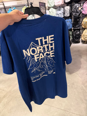 北臉 男生 背後靠山短T