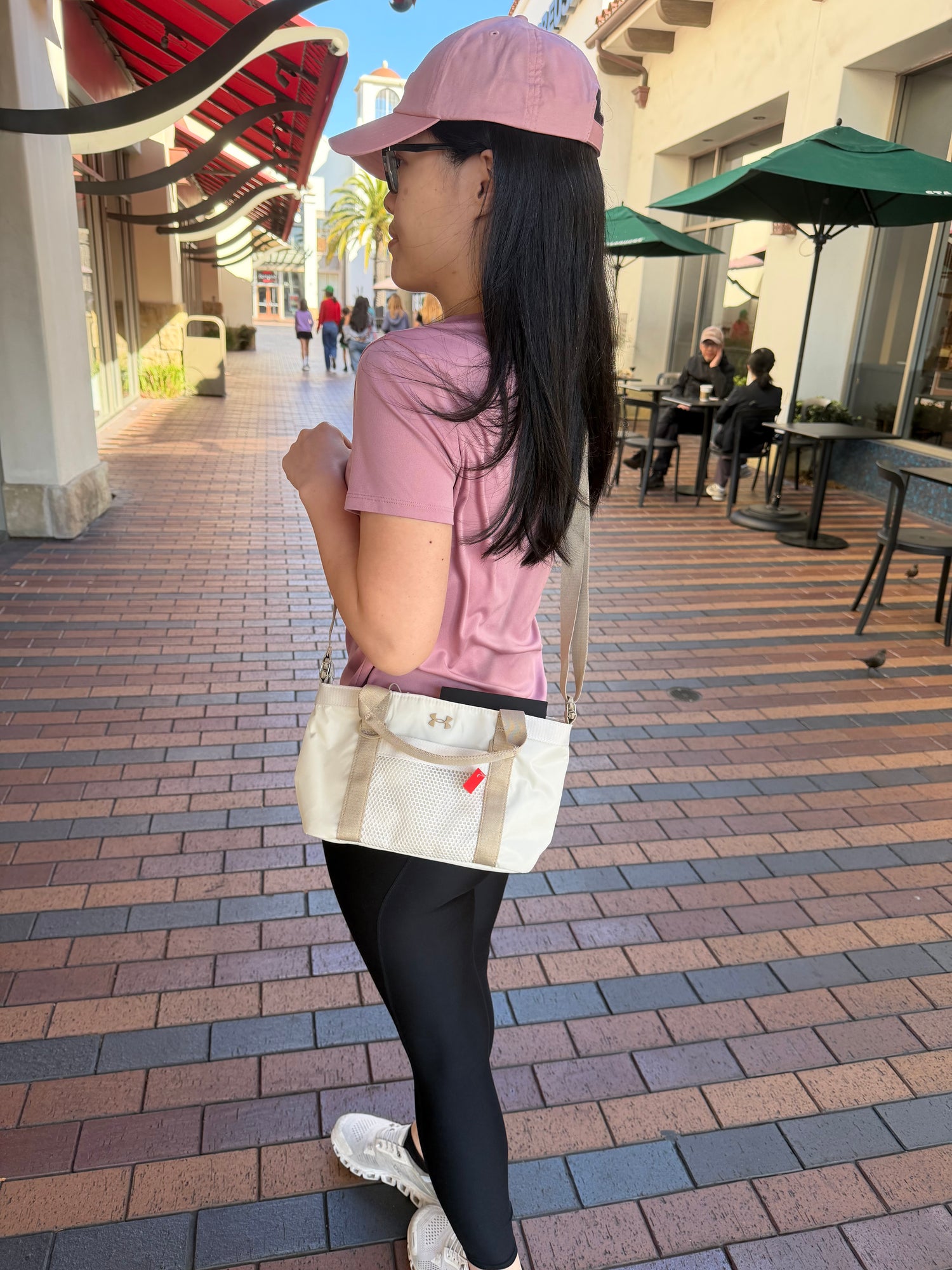 UA Studio mini 托特包 奶茶撞色 4.75L