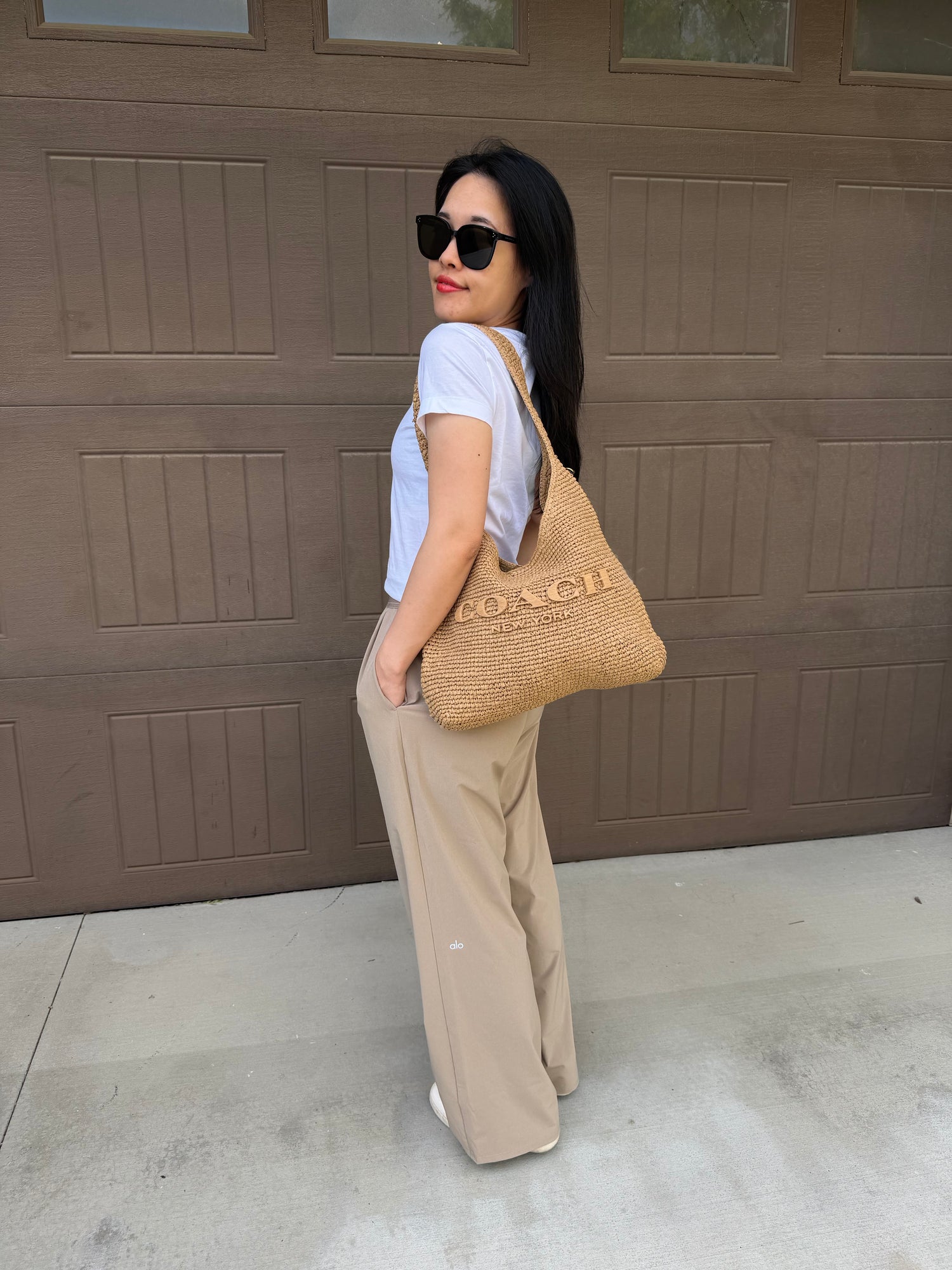 Coach專櫃  草編 Brooklyn 34