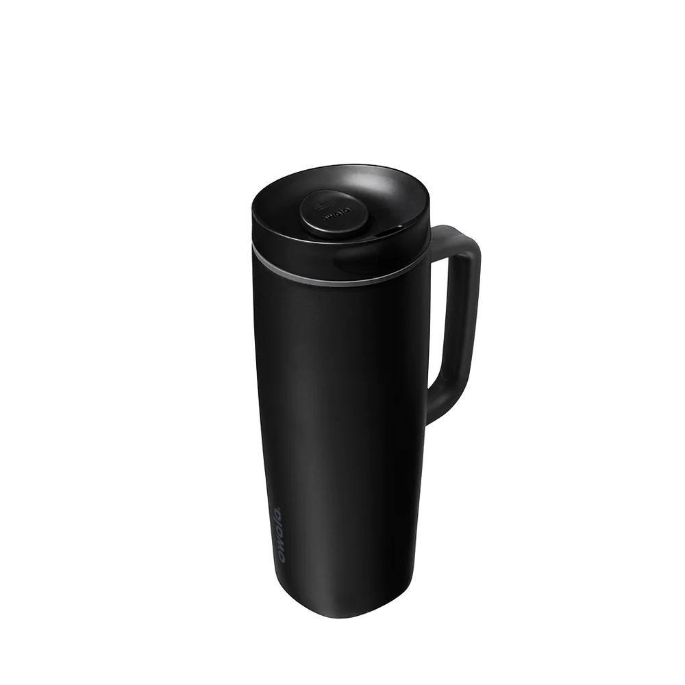 Owala 不漏咖啡杯 陶瓷內裡 - 霧面黑 - Very Very Dark - 把手710ml