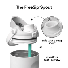 Owala 拉手吸管不銹鋼冷水壺 - 棉花糖 - Shy Marshmallow - 530ml