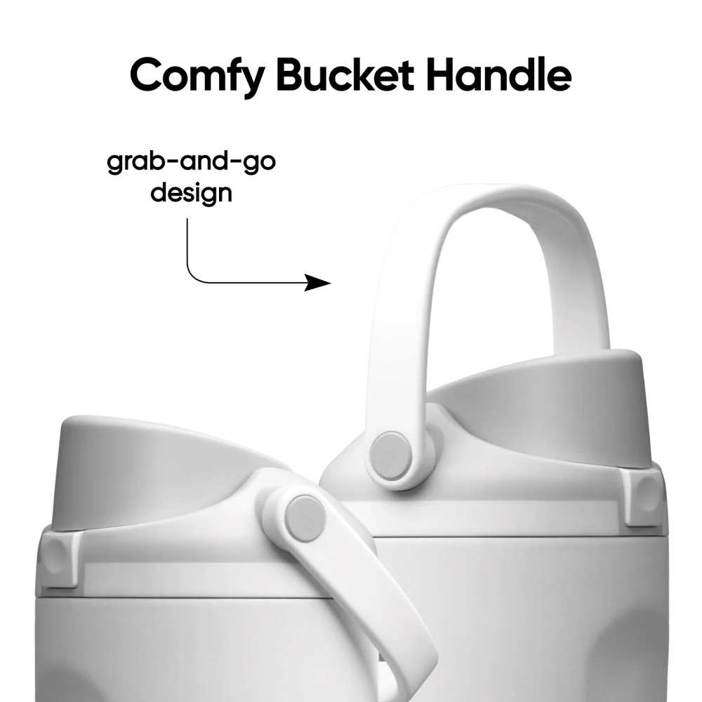 Owala 拉手吸管不銹鋼冷水壺 - 棉花糖 - Shy Marshmallow - 530ml