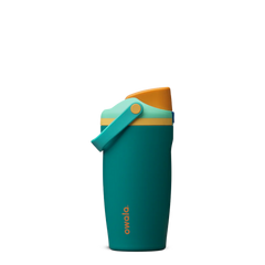 Owala 拉手吸管不銹鋼冷水壺 - 恐龍綠 - Splishy Splashy - 530ml
