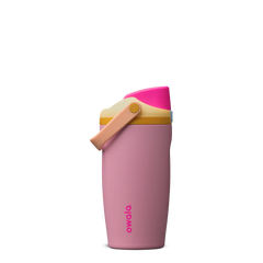 Owala 拉手吸管不銹鋼冷水壺 - 泡泡糖粉 - Tutti Frutti - 530ml