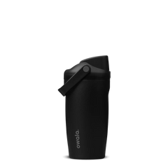 Owala 拉手吸管不銹鋼冷水壺 - 霧面黑 - Very Very Dark - 530ml