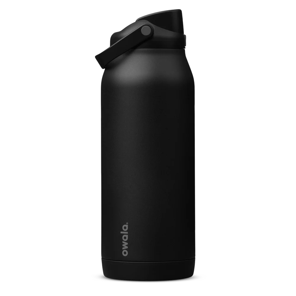 Owala 拉手吸管不銹鋼冷水壺 - 霧面黑 - Very Very Dark - 1890ml
