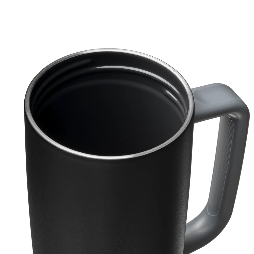 Owala 不漏咖啡杯 陶瓷內裡 - 霧面黑 - Very Very Dark - 把手710ml