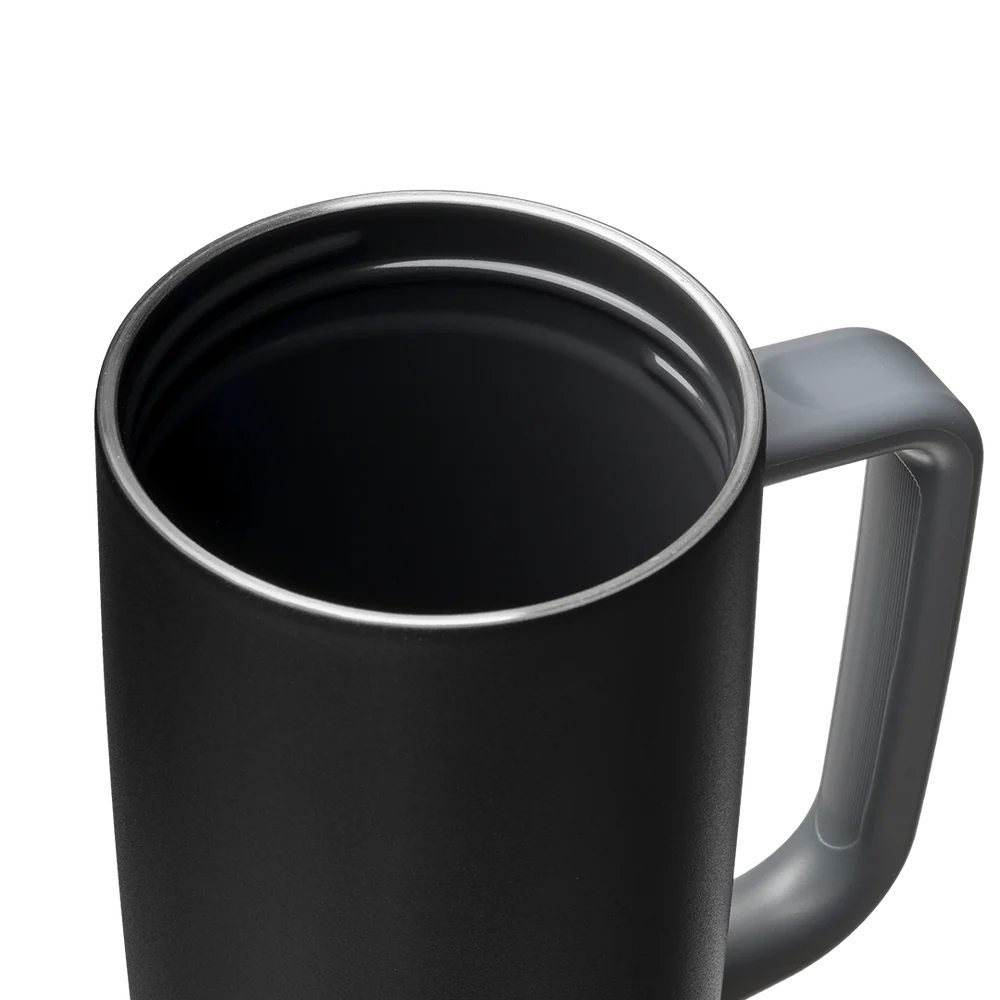 Owala 把手不漏咖啡杯 陶瓷內裡 - 霧面黑 - Very Very Dark - 24oz