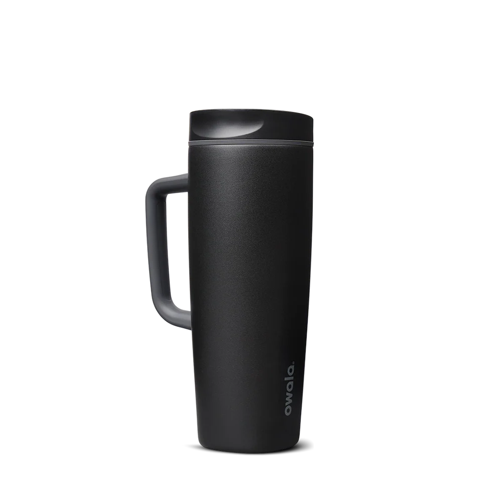 Owala 不漏咖啡杯 陶瓷內裡 - 霧面黑 - Very Very Dark - 把手710ml