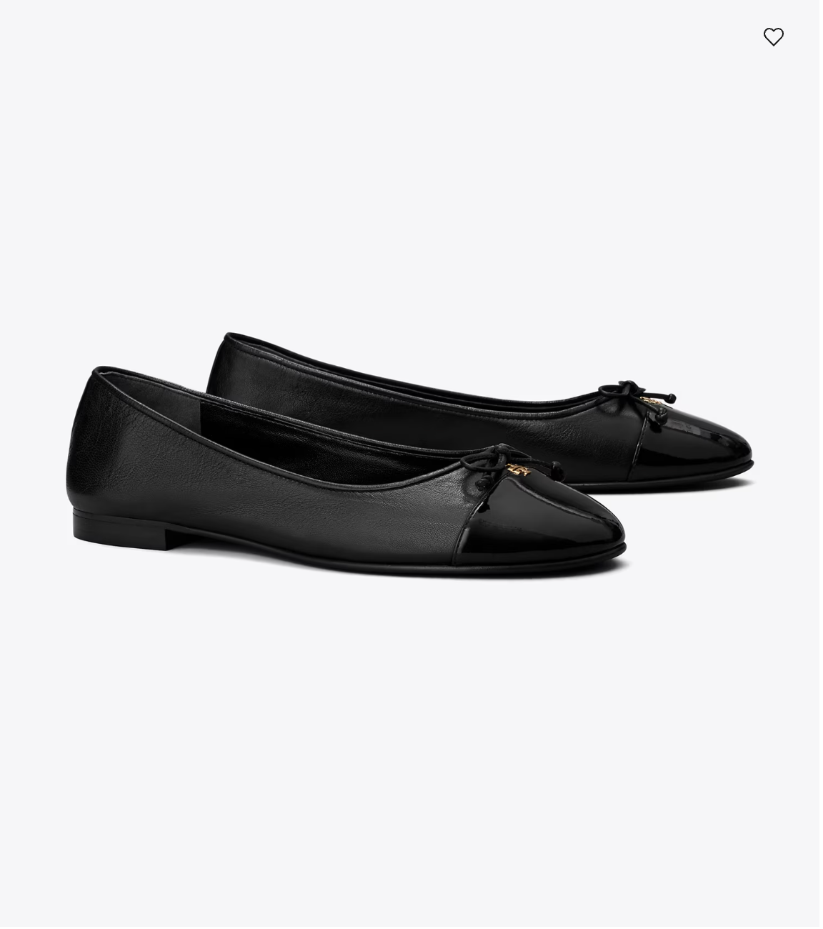 TB 專櫃  Cap - Toe 平底鞋 - 黑色
