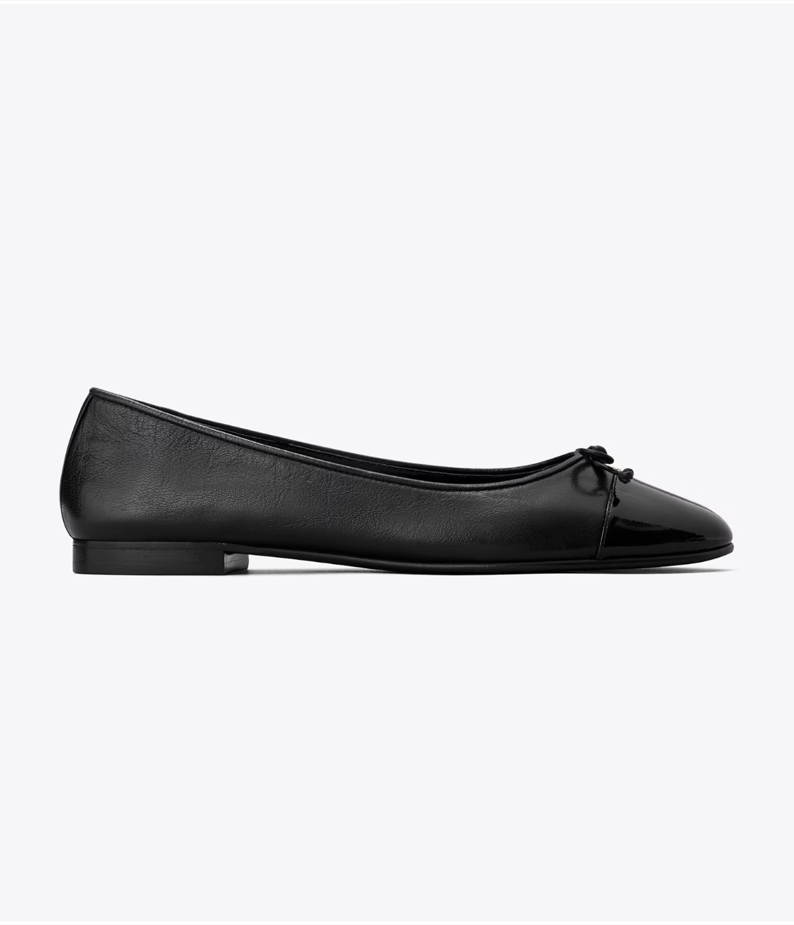 TB 專櫃  Cap - Toe 平底鞋 - 黑色