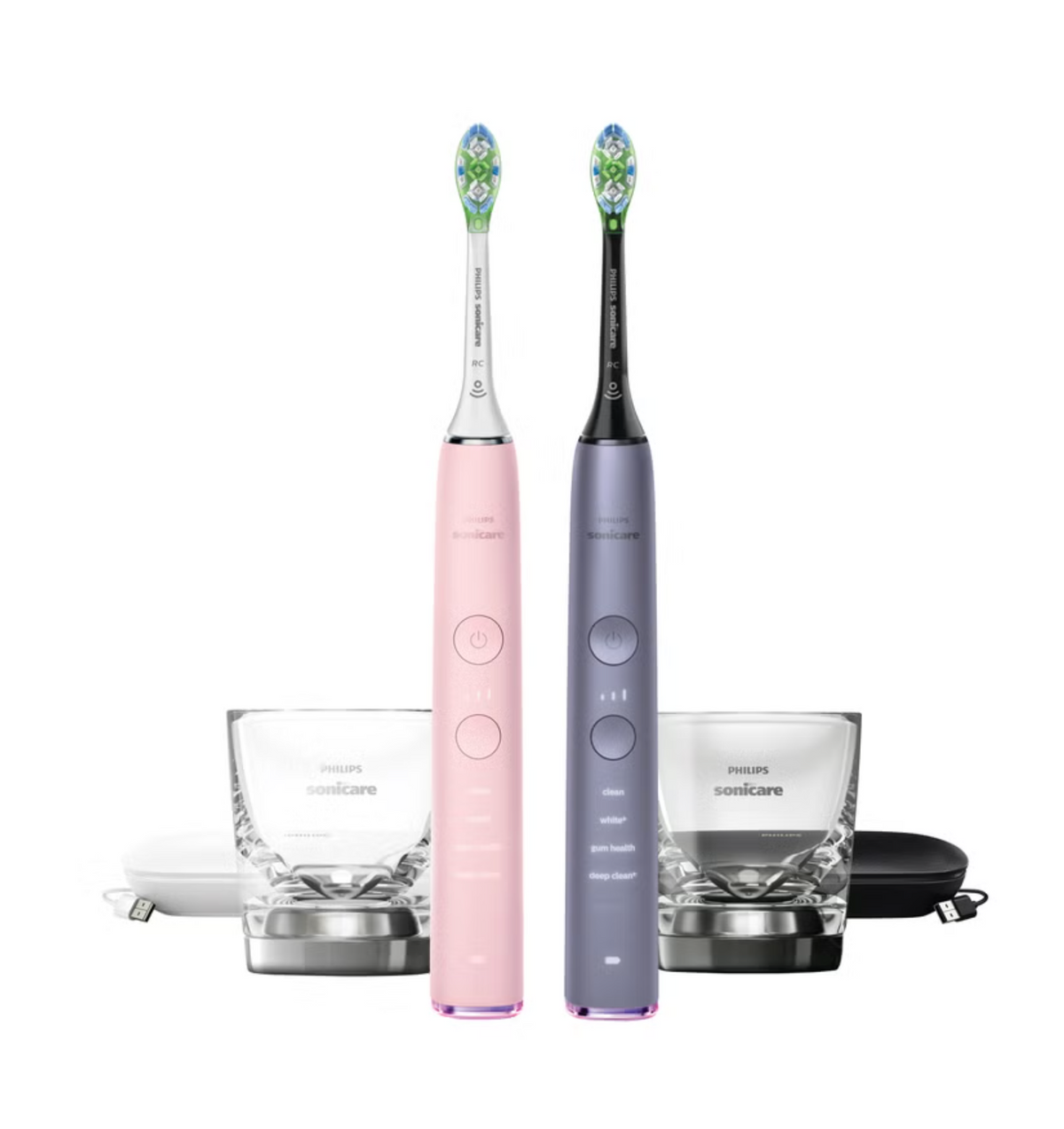 Costco 飛利浦 Sonicare DiamondClean 頂級電動牙刷 - 兩入組 - 粉紫