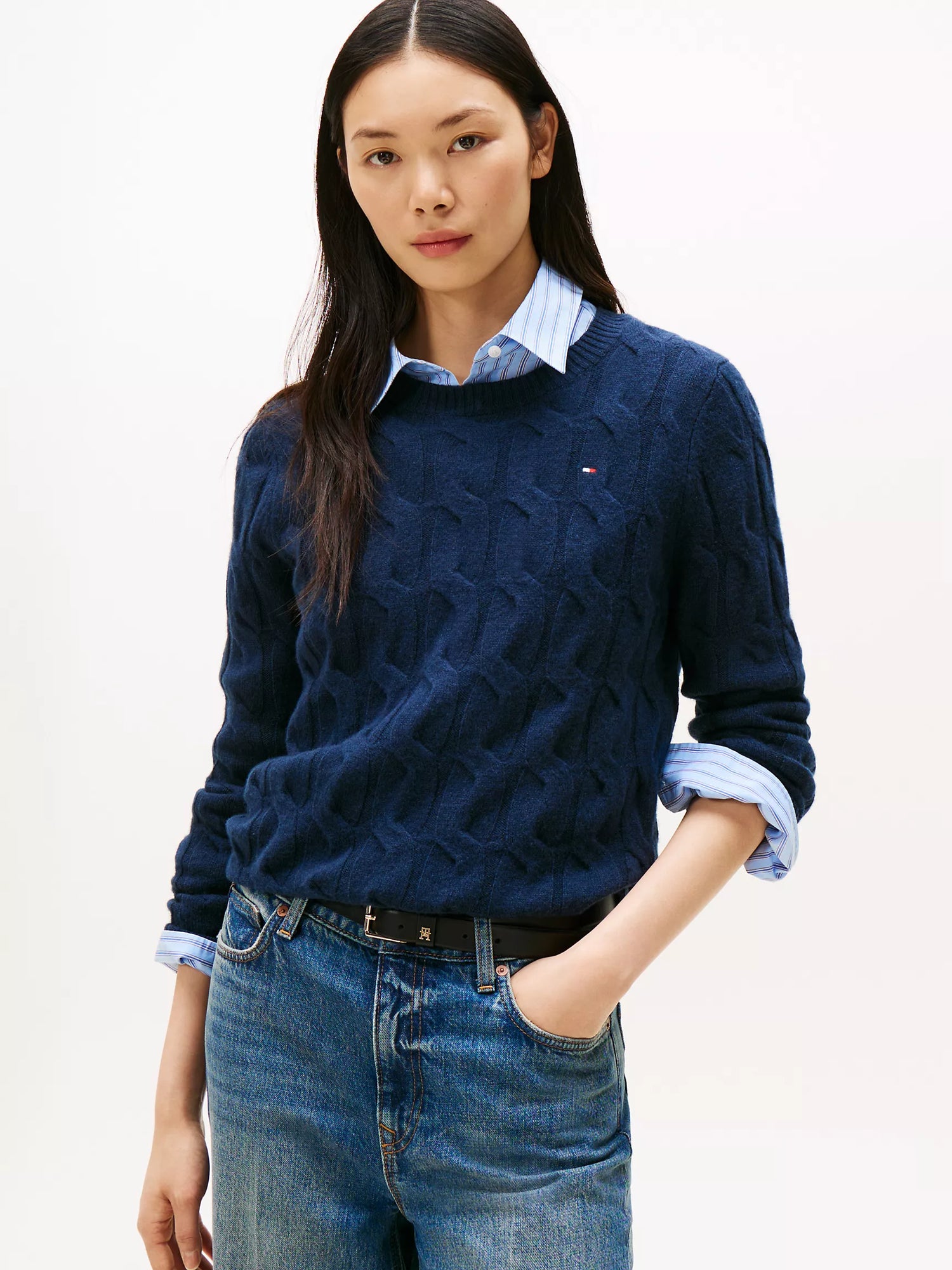 Tommy 女生 100%羊毛毛衣