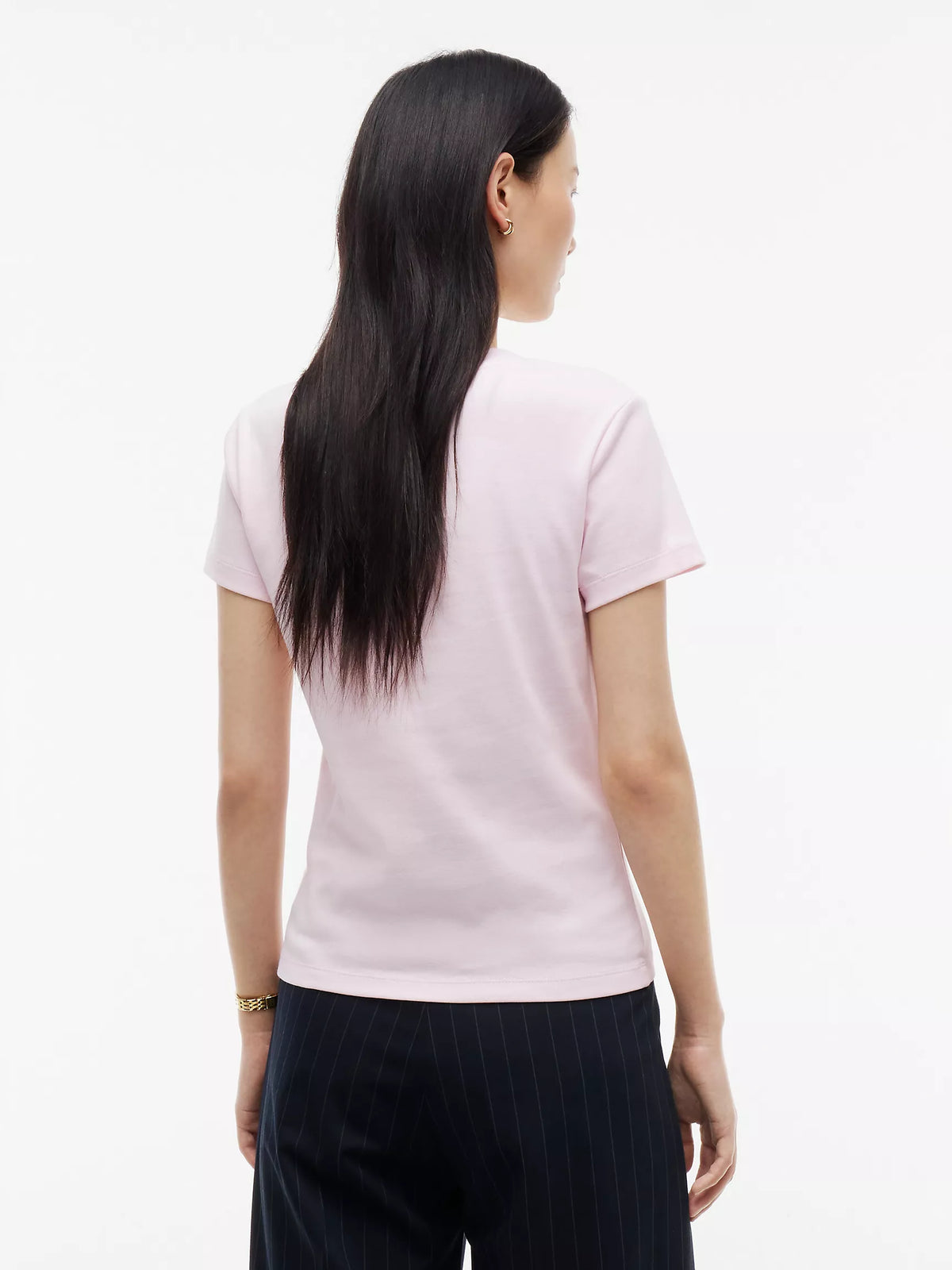 Tommy 女生 迷你旗子短T - 淺粉
